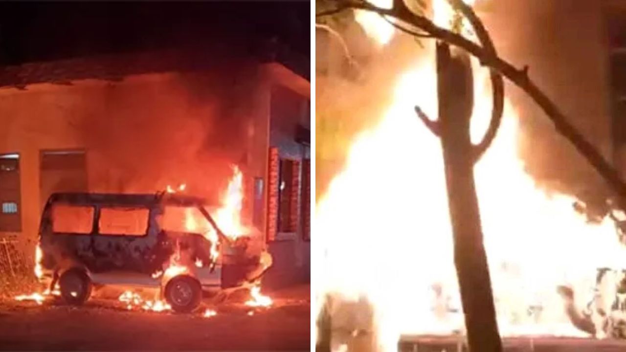 আগুনে পুড়ল ১৮ গাড়ি, গ্রামীণ ব্যাংকের শাখায় আগুন, সড়ক অবরোধ